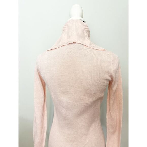 Energie Long Sleeve Juniors Metallic Cowl Neck Mini Sweater Dress Size M - Picture 3 of 6